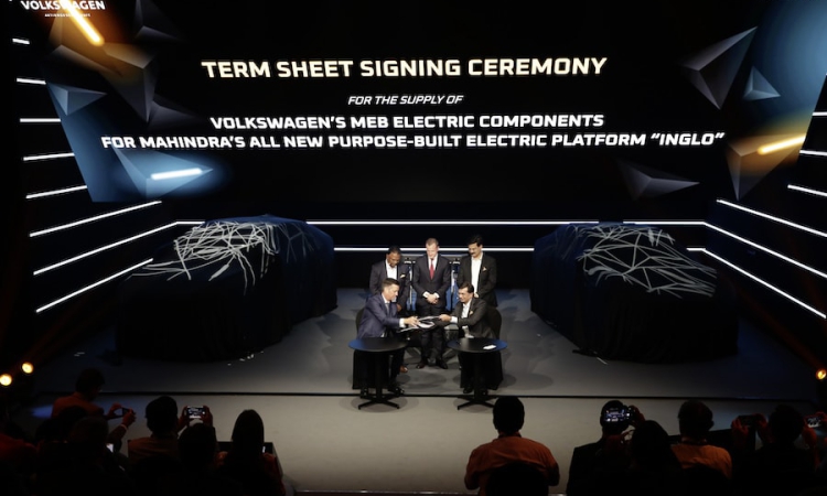 Volkswagen und Mahindra loten strategische Allianz zur beschleunigten Elektrifizierung des indischen Automarkts aus